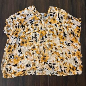 O'Neill Mustard and Black Swim Cover Up